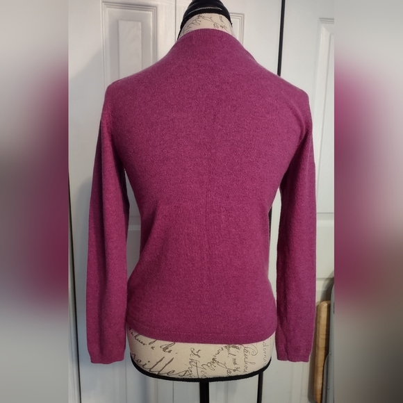 Lands End PS 'rubellite heather' cashmere cardigan - Picture 6 of 6